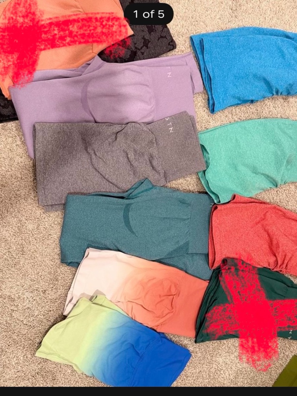 Assorted Seamless Sports Bras - Multicolor Pack